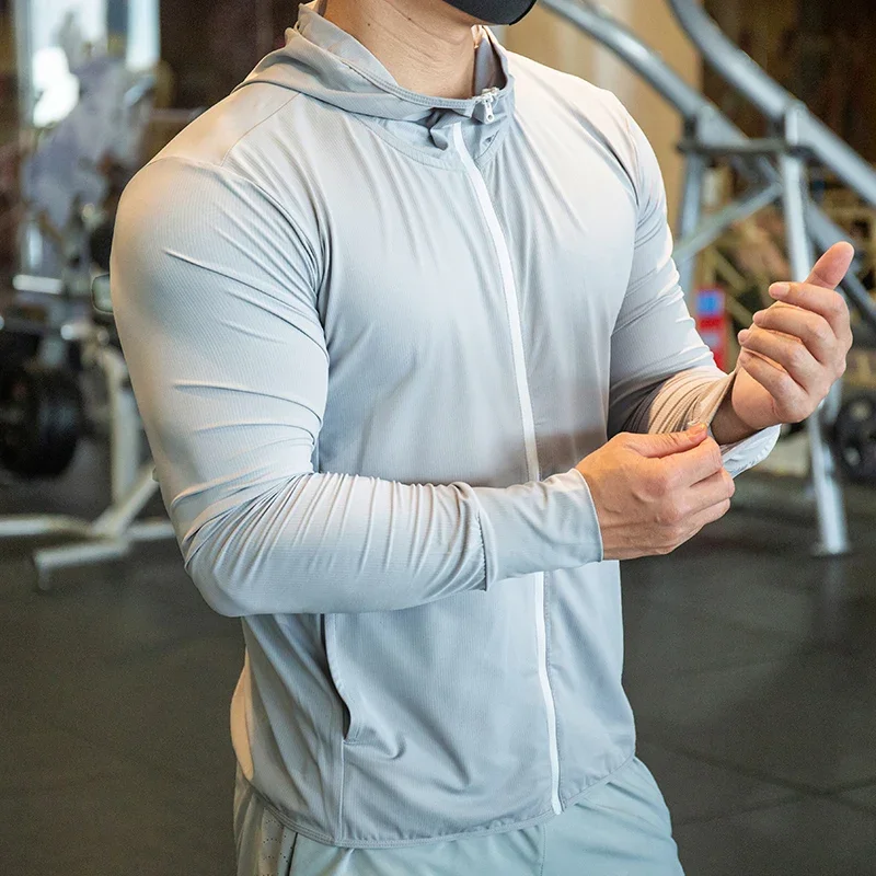 Outdoor Sport Hoodie - Mens Fitness Tracksuit Running Sport Hoodie