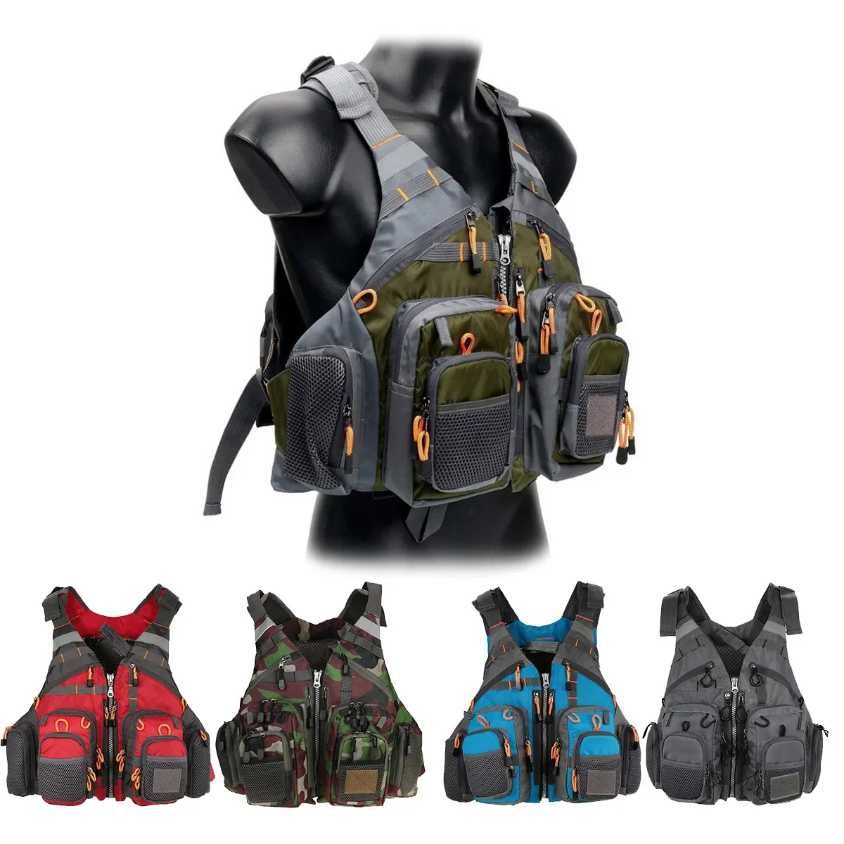 Adjustable Fishing Vest Breath - đánh giá và giá Outdoor Sport Waterproof Jacket
