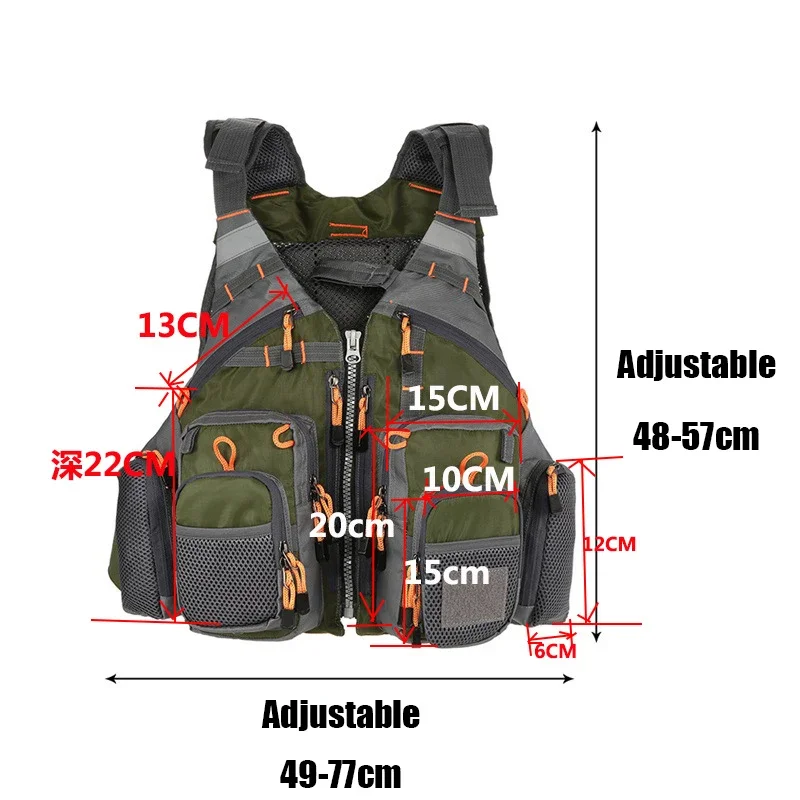Adjustable Fishing Vest Breath - đánh giá và giá Outdoor Sport Waterproof Jacket