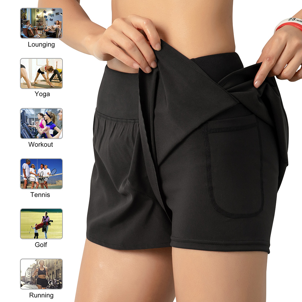 Women Running Shorts 2-in-1 wi - đánh giá và giá Outdoor Sport Leggings