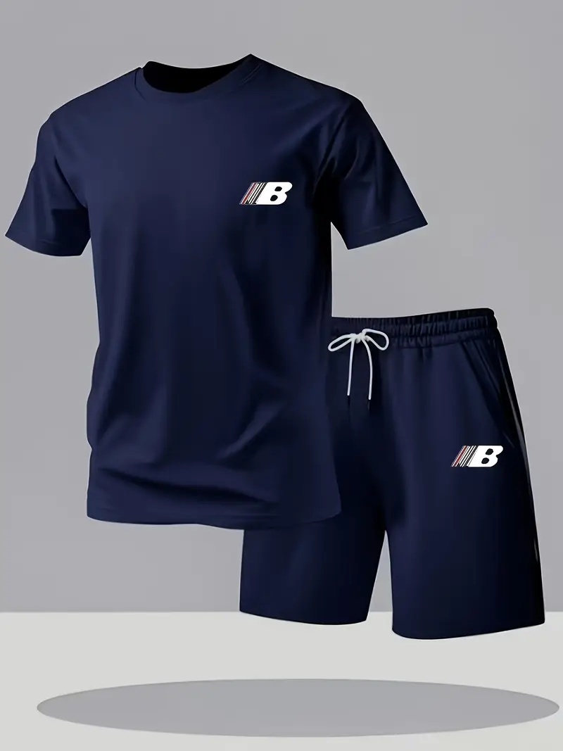Summer Men's Printed Short-Sle - đánh giá và giá Outdoor Sports Outfit