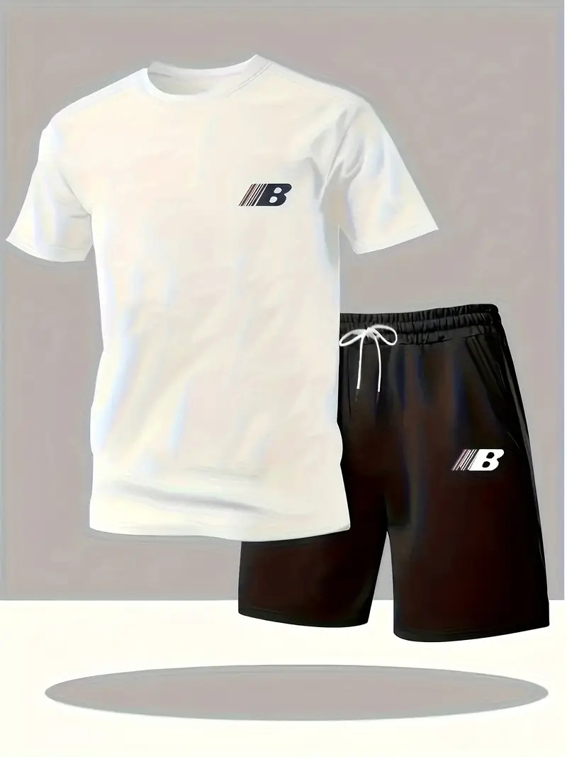 Summer Men's Printed Short-Sle - đánh giá và giá Outdoor Sports Outfit