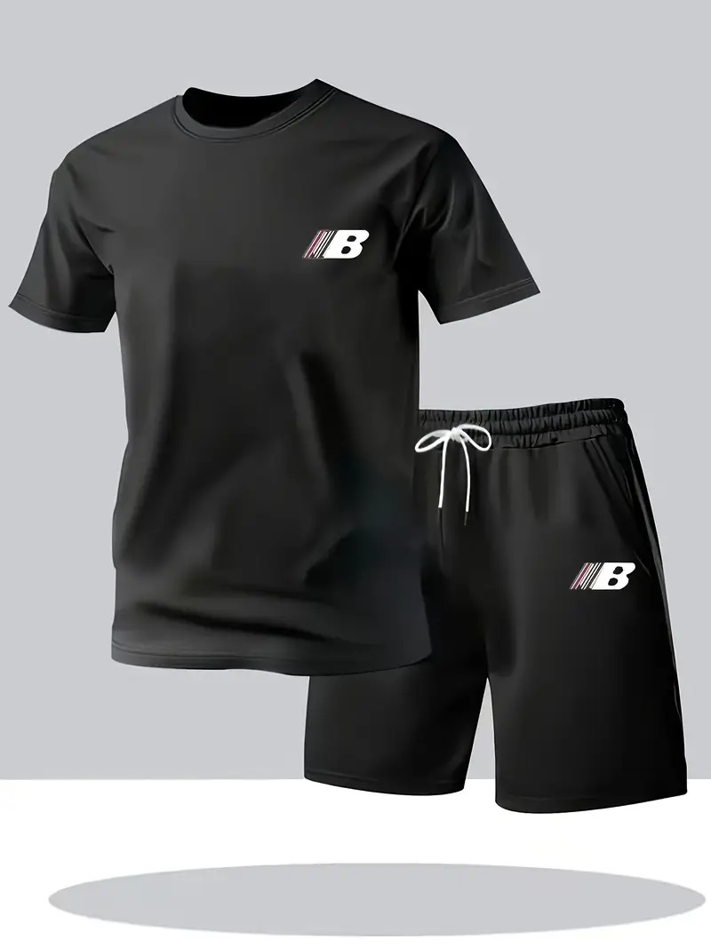Summer Men's Printed Short-Sle - đánh giá và giá Outdoor Sports Outfit