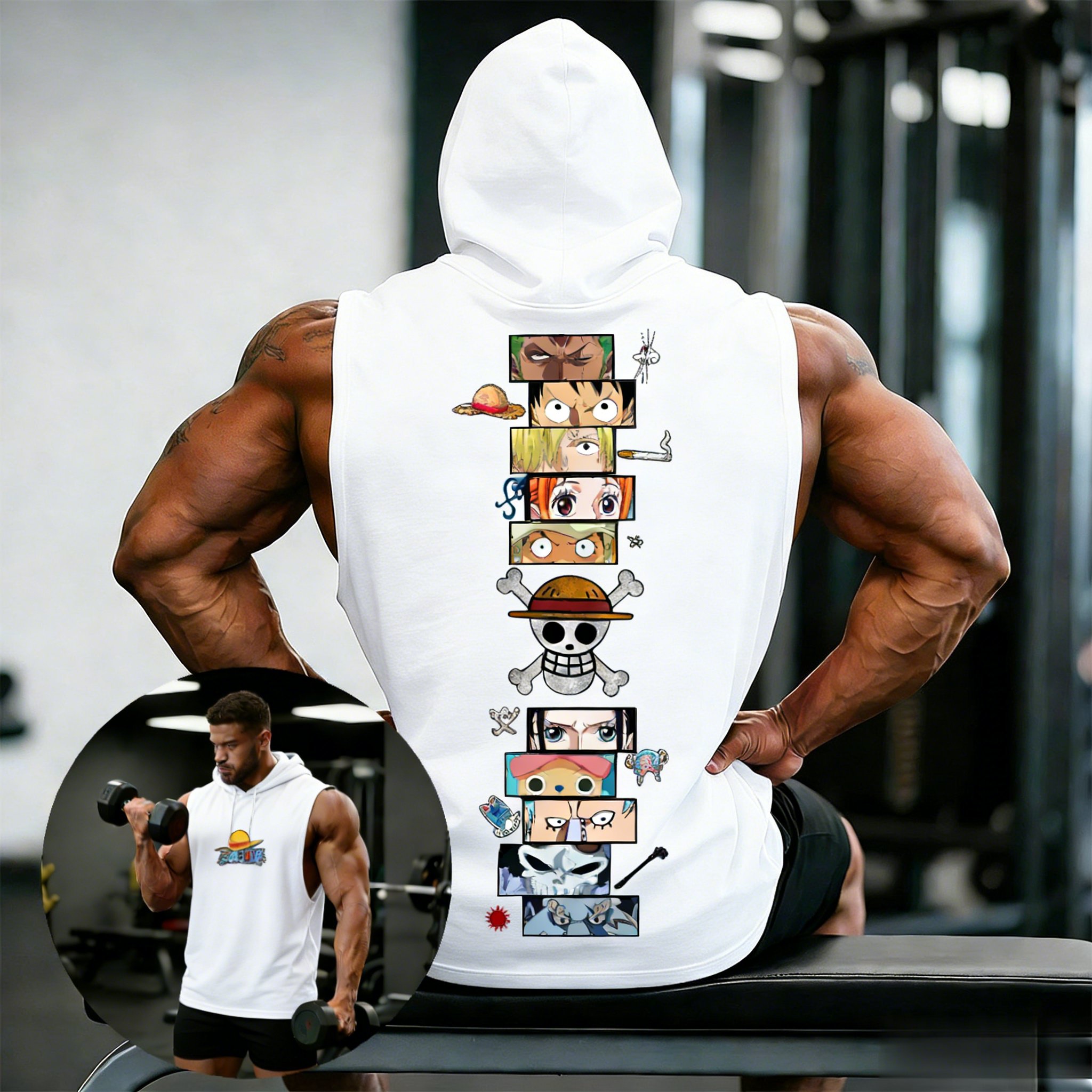 One Piece Anime Hoodie Sleevel - đánh giá và giá Outdoor Sport Hoodie