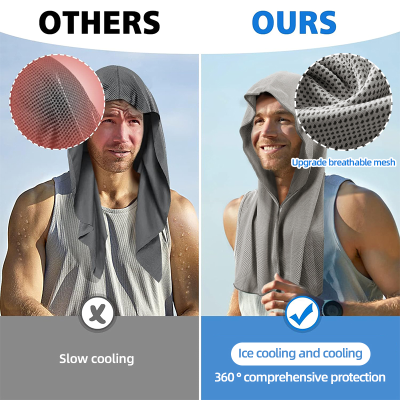 Cooling Hoodie Towel- Hood Tow - đánh giá và giá Outdoor Sport Hoodie