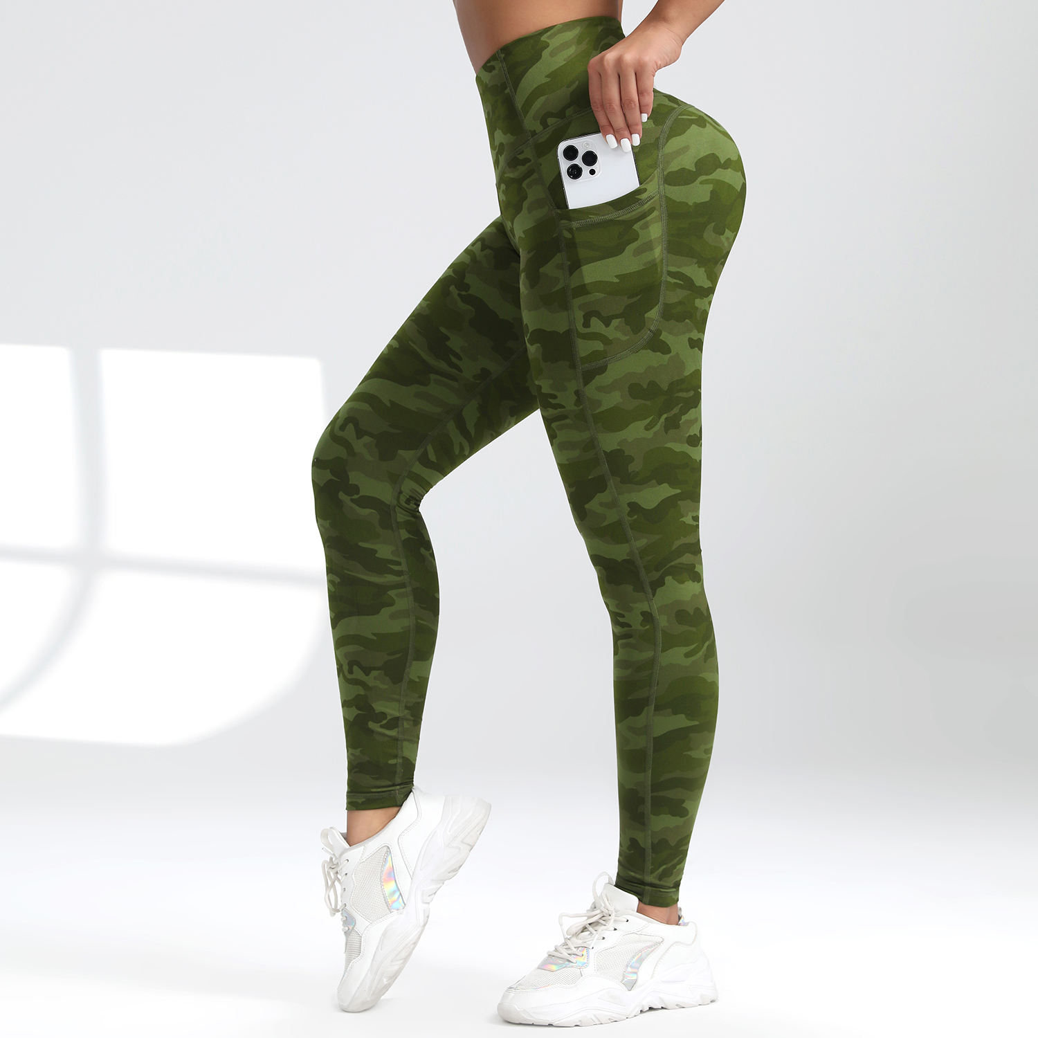 Camouflage Pockets Hight Waist - đánh giá và giá Outdoor Sport Leggings