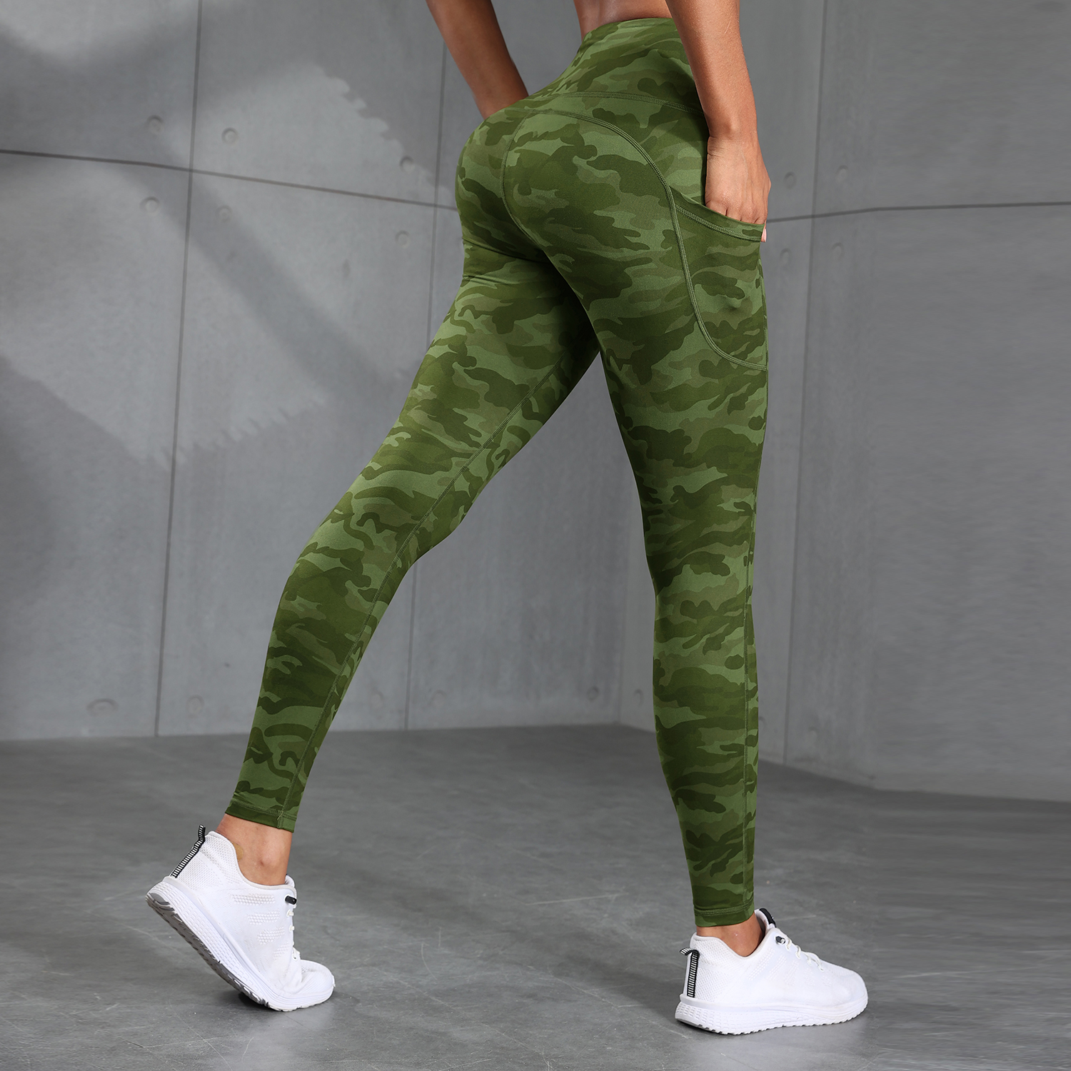 Camouflage Pockets Hight Waist - đánh giá và giá Outdoor Sport Leggings